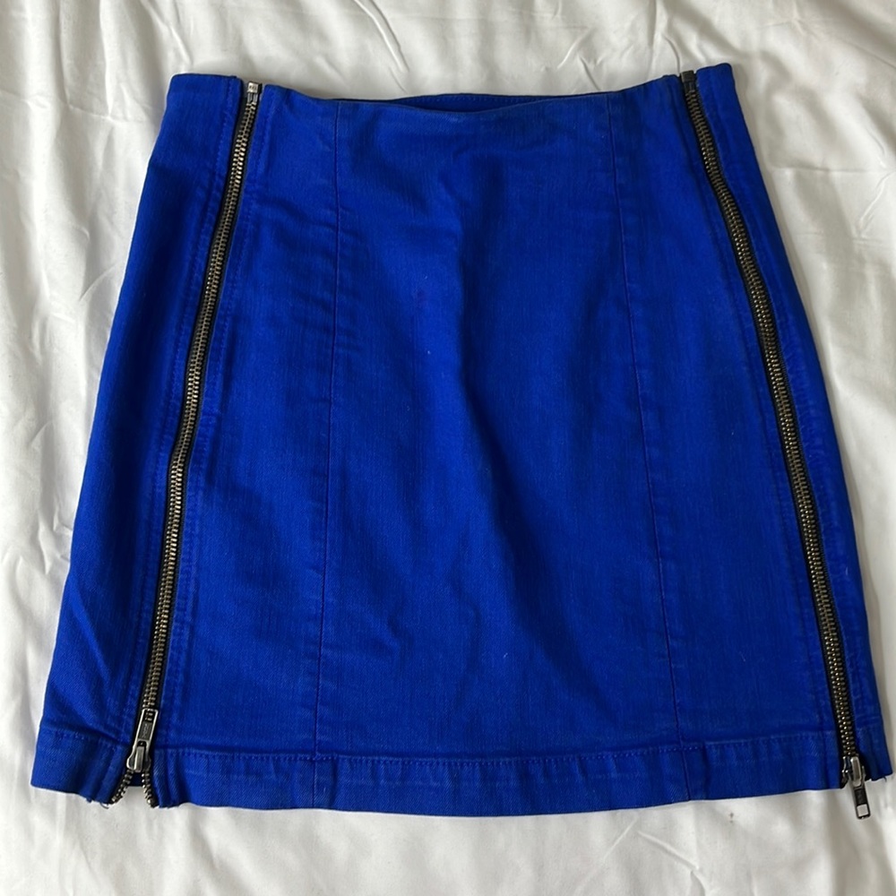 Blue Skirt Double Zipper - Carmar/ LF